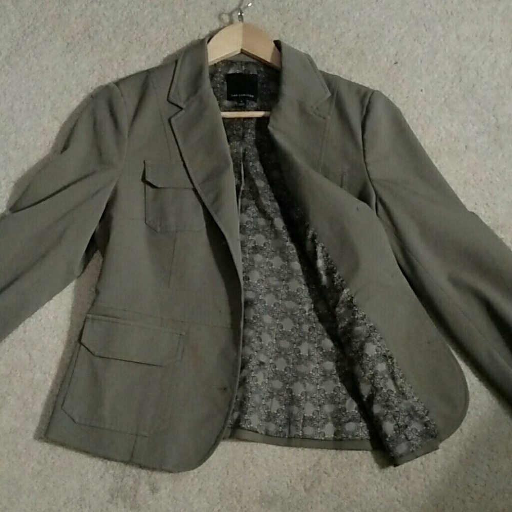 The Limited army green blazer/jacket.